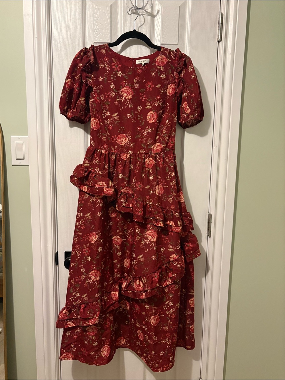 NWT - Anthropologie Moon River Oxbloos floral dress - size small